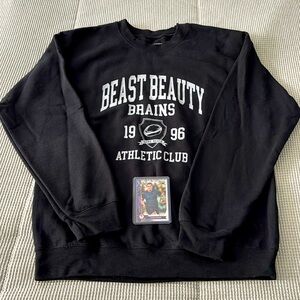Ilona Maher Beast Beauty Brains Crewneck and Trading Card